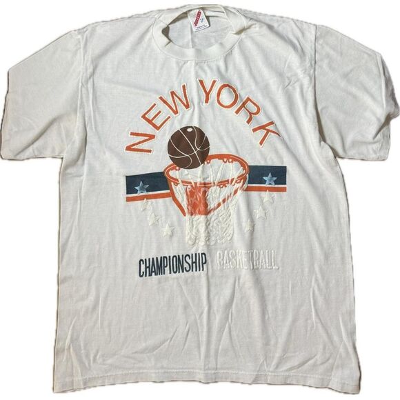 Jerzees Other - Jerzees Men's White and Cream T-shirt